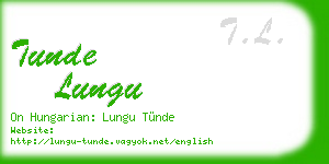 tunde lungu business card